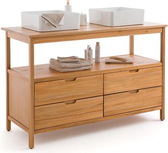 La Redoute Interieurs Acacia dubbel wastafelmeubel L130cm, Cheira