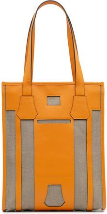 Herm&egrave;s Pre-owned Hermes Evergrain and Toile Petit H Bell Tote Ladies Z5ZFANU2L75ZLBSP