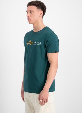 Alpha Industries T-Shirt ALPHA INDUSTRIES Alpha Label T-Shirt, Herren, Gr. XL, gr&uuml;n (force gr&uuml;n), Obermaterial: 100% Baumwolle, Shirts T-Shirt