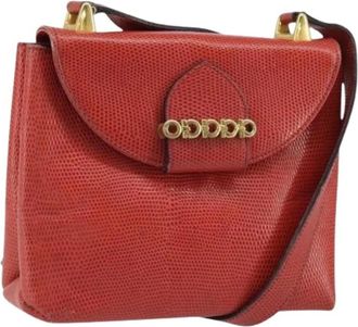 Ferragamo Pre-owned Handbags, female, Red, Size: ONE SIZE Pre-owned Leather Shoulder Bag