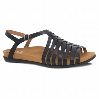 Dansko Womens Jennifer Huarache Sandals In Black