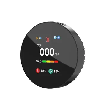 OEM Detector De Gas, Doble Detecci&oacute;n, Monitorizaci&oacute;n En Tiempo Real, Negro Ue