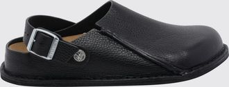 Birkenstock Slippers Lutry Premium in pelle martellata