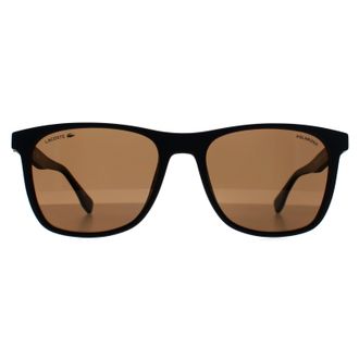Lacoste Rectangle Unisex Matte Black Brown L860SP - One Size