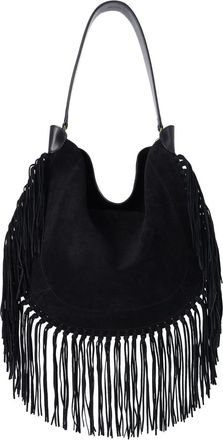 Isabel Marant Medium Suede Bag with All-Over Fringe