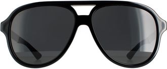 Gucci Aviator Black Grey GG0688S