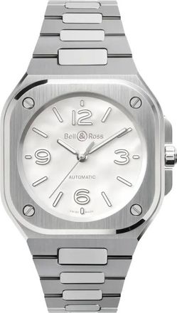 Bell & Ross BR-05 36 mm Mother Of Pearl Steel 36mm - Argento