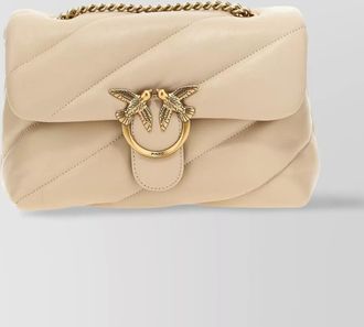 Pinko love bag puff quilted leather crossbody bag