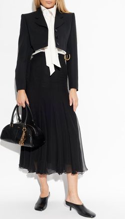 Chlo&eacute; Short Wool Blazer, Womens, Black