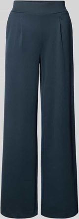 b.young B.Young Wide Leg Stoffhose mit Bundfalten Modell Rizetta in Marine, Größe XXL