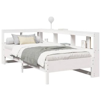 Berkfield Home Decorative Bookcase Bed without Mattress White 90x200 cm Solid Wo