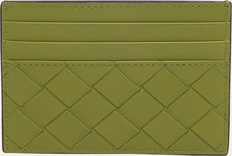 Bottega Veneta Mens Intrecciato 15 Leather Card Holder