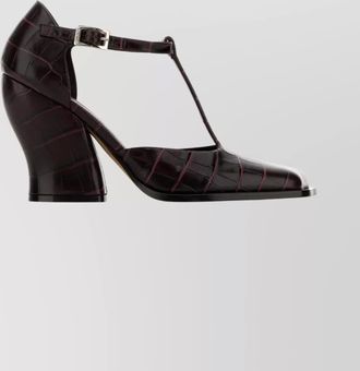 Loewe textured pattern closed toe onda pumps