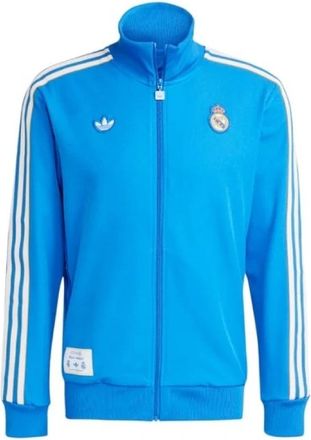 adidas Retro Real Madrid Icon Track Top - Heren - Sportshirts - Blauw - M - Polyester - Fitness