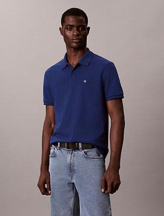 Calvin Klein Polo De Piqu&eacute; De Algod&oacute;n Con Monograma