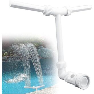 OEM Fuente De Agua Blanca Con Cascada, Aireador Hidrodin&aacute;mico Ajustable Para Piscinas Y Jardines Exteriores. Compatible Con Interfaces De 1,5 Pulgadas