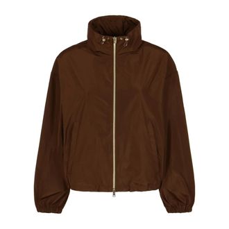 Herno Jassen, Dames, Bruin, L, Polyester, New Techno Taffeta Jacket