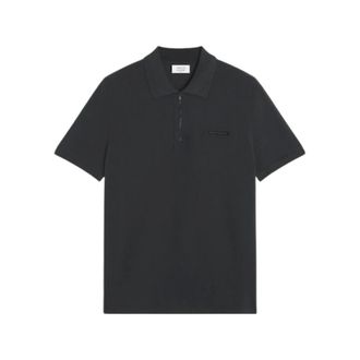 Maison Kitsun&eacute; Polo Shirts, male, Black, Size: 2XL T-Shirt MK E26