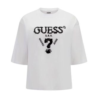 Guess Mujer, Camisetas, Blanco, Talla: S