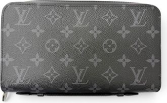 Louis Vuitton Black Monogram Eclipse Long Wallet (Bi-Fold) (Pre-Owned)