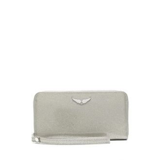 Zadig&Voltaire Accessoires, Dames, Grijs, ONE Size, Infinity Glitter Wallet