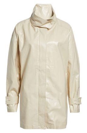 Paloma Wool Lebano Coated Linen Coat in Beige at Nordstrom, Size X-Small