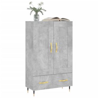 Berkfield Home Highboard Concrete Grey 69.5x31x115 cm Engineered Wood