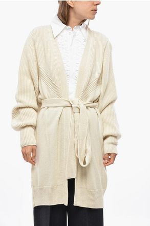 SA SU PHI Cardigan ARMOR in Cashmere con Cintura taglia 40