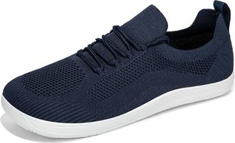 Generic Women Men Comfort Hybrid Breathable Minimalist Shoe, Lightweight Comfortable Wide Toe Non-Slip Slip-On Sneaker for Everyday (Blue,12)