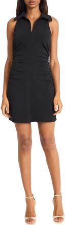 Donna Morgan Collared Zip Dress in Black at Nordstrom Rack, Size 18