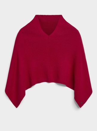 Fraas Womens Plain cropped poncho