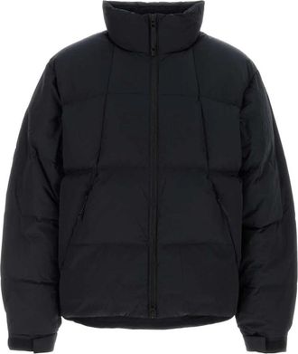 Goldwin Dope Dyed Ripple Nylon Down Jacket - Heren - Gewatteerde jassen - Blauw - L - Nylon - Jassen