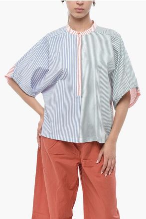 Woolrich Striped Cotton Poplin Blouse size Xxs