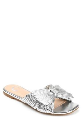 Journee Collection Serlina Sandal in Silver at Nordstrom Rack, Size 6.5