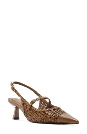 Arezzo Hazel Slingback Pump in Soul Natural at Nordstrom, Size 5.5