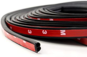 OEM Tira De Sellado De Goma Adhesiva De 10 M, En Forma De B, Para Proteger El Borde De La Puerta Del Coche (0,6 &times; 1,2 Mm)