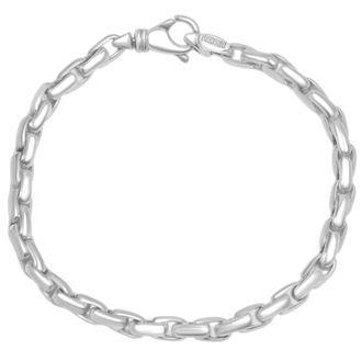 Pompeii3 Mens 14k Gold (22gram) or Platinum (41gram) 5mm Link Bracelet 8.5