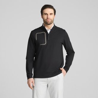 Puma Maglia da golf con zip corta CLOUDSPUN Tech da uomo, Abbigliamento, Nero, 3XL