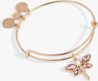Alex and Ani Crystal Dragonfly Bangle in Gold at Nordstrom