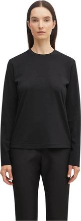 Yohji Yamamoto Premium Long Sleeve Tee - Dames - Longsleeves - Zwart - M - Wol - Tops