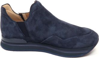 Hogan Suede Slip-On Schoen - Dames - Sneakers - Blauw - 38 1/2 EU - Su&egrave;de - Schoenen