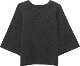Alchemist Misty Sweater - Dames - Ronde hals truien - Grijs - M - Leer - Truien & Vesten