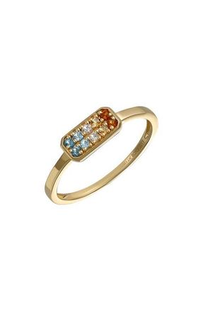 Bony Levy 14K Gold Pavé Stone Ring in 14K Yellow Gold at Nordstrom, Size 6.5