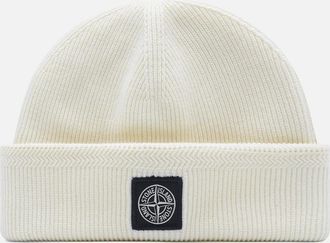 Stone Island Mens S00D7 Patch Logo Hat Cream - Size: OS