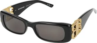 Balenciaga Sunglasses, female, Black, Size: 51 MM Dynasty Rectangle Sunglasses