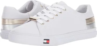 Tommy Hilfiger Laddi Sneakers Womens White Faux Leather Casual Shoes VER1015