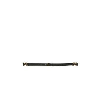 Pinko Thin Belt with Mini Love Birds Buckles - female - PINKO - Belts - Black - ONE SIZE - Accessories