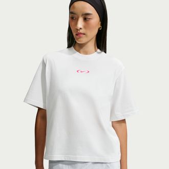 Nike Womens Nike Sportswear Classic Loose T-Shirt in White | IM6411-100