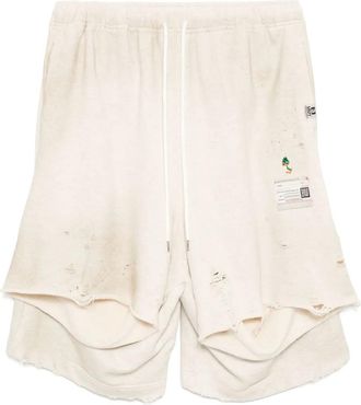 Miharayasuhiro Shorts sportivi con effetto vissuto - Toni neutri