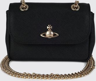 Vivienne Westwood Mini borsa a spalla Victoria in pelle Saffiano con logo Orb